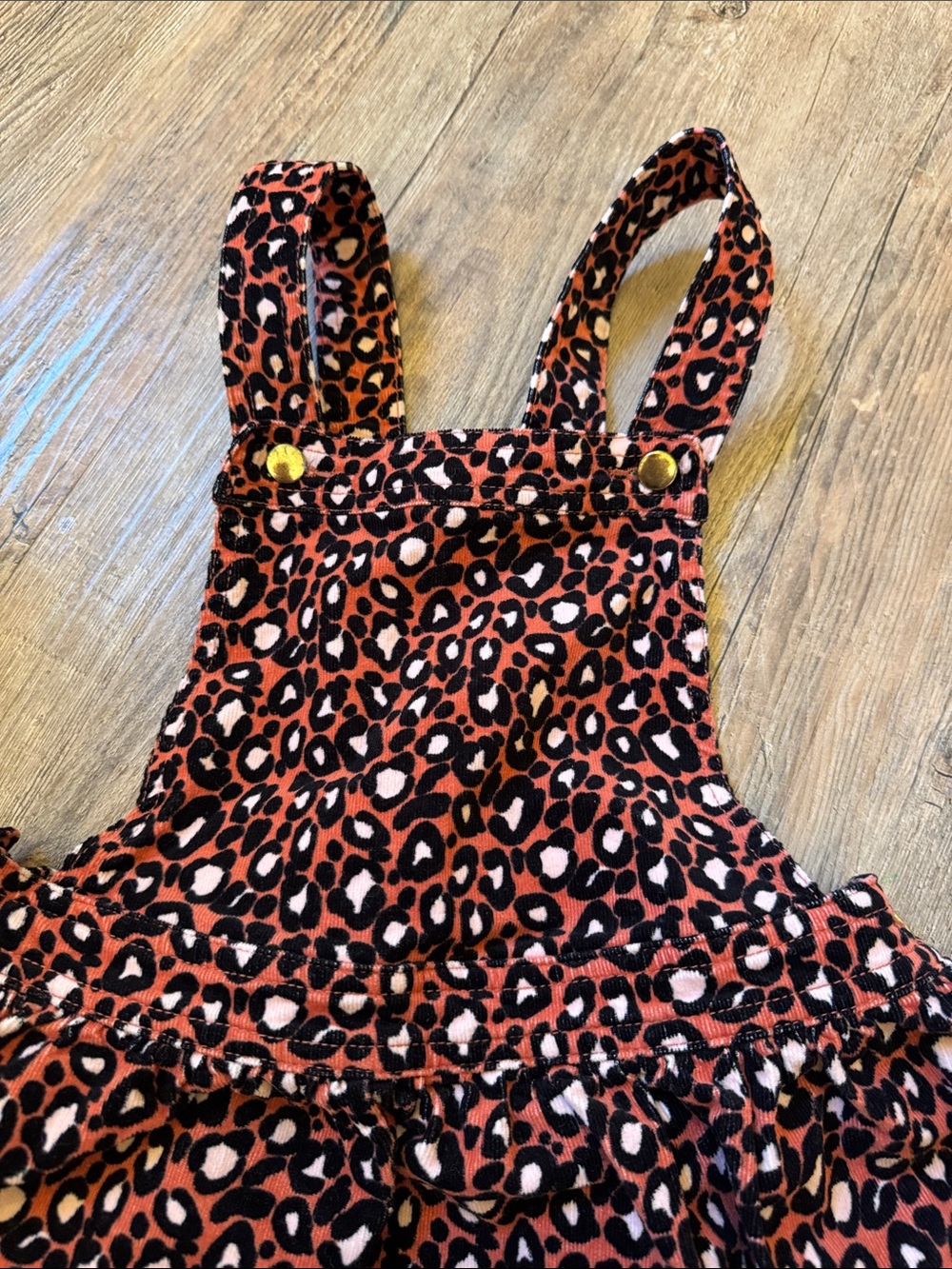 cupcakes & cashmere Pink and Black Leopard Pinafore - Picture 4 of 5